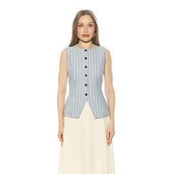 Women's ALEXIA ADMOR Kinsley Crewneck Sleeveless Vest Top