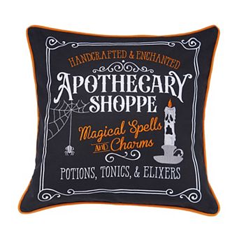 C&F Home Apothecary Shoppe Halloween Throw Pillow