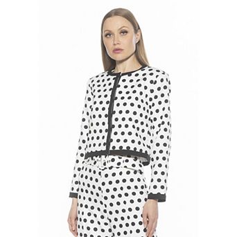 Women's ALEXIA ADMOR Rose Crewneck 3/4” Sleeve Jacket