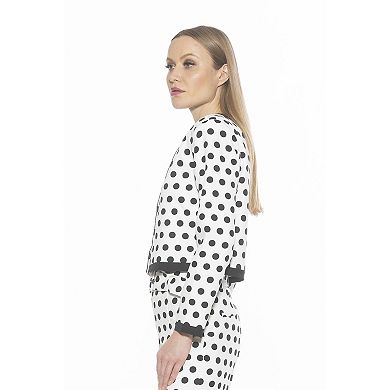 Women's ALEXIA ADMOR Rose Crewneck 3/4” Sleeve Jacket