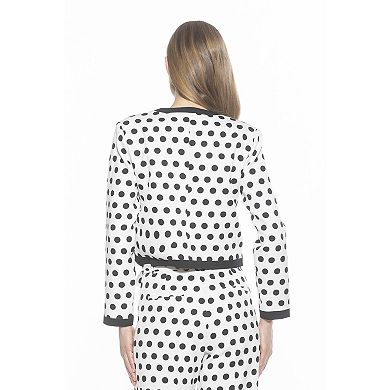 Women's ALEXIA ADMOR Rose Crewneck 3/4” Sleeve Jacket