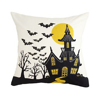 C&F Home Haunted House Halloween Throw Pillow