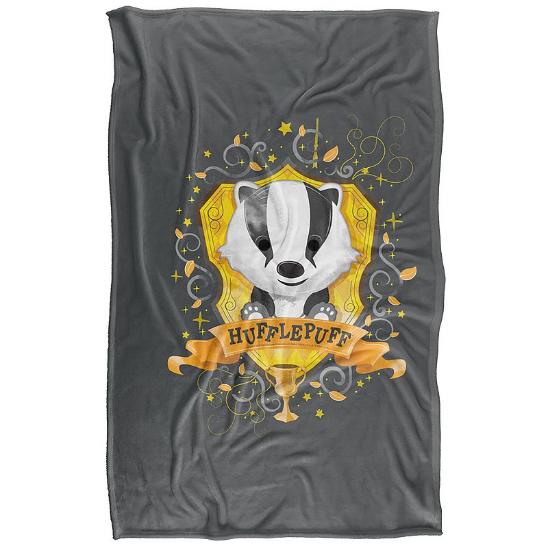 Harry Potter Hufflepuff Throw Blanket – 36″ x 58″, Multi None