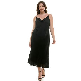 Plus Size Luxology Novelty Trim Slip Dress