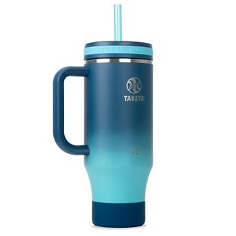 Takeya 40 oz. Stainless Steel Tumbler with Lid & Two Straws