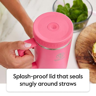 Takeya 40 oz. Stainless Steel Tumbler with Lid & Two Straws