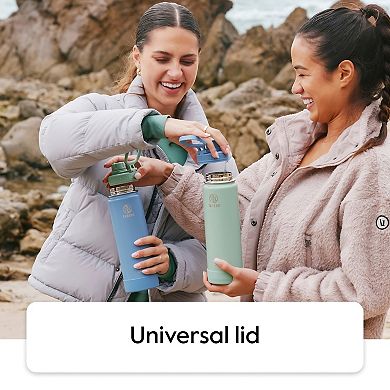 Takeya Actives 32 oz. Vacuum Insulated Stainless Steel Water Bottle with Spout Lid