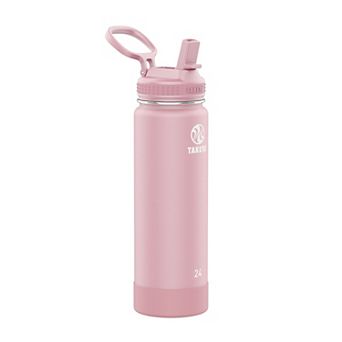 Takeya Actives 24 oz. Vacuum Insulated Stainless Steel Water Bottle with Straw Lid