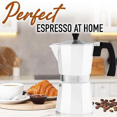 Zulay Kitchen Classic Italian Style 12 Espresso Cup Moka Pot