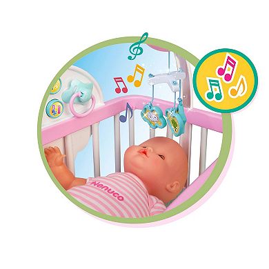 Nenuco Good Sleep Cradle with Baby Doll, Crib, and Accessories