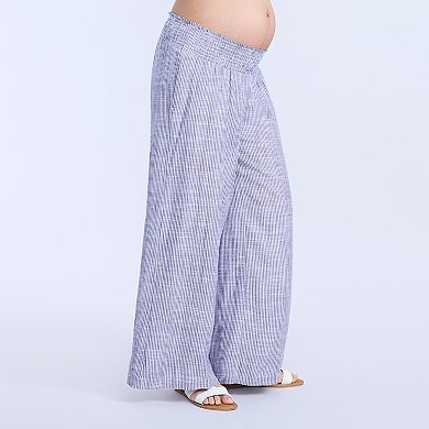 Maternity Motherhood® Smocked Waist Wide Pants