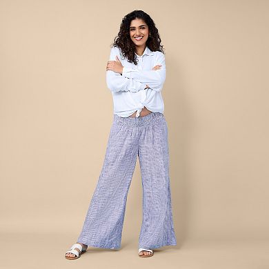 Maternity Motherhood® Smocked Waist Wide Pants