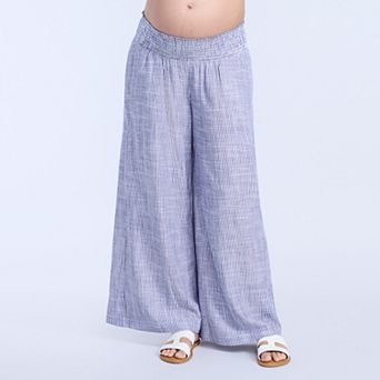 Maternity Motherhood® Smocked Waist Wide Pants