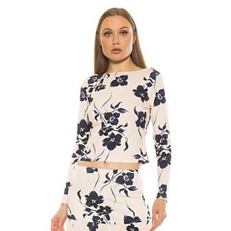 Women's ALEXIA ADMOR Dahlia Boatneck Long Sleeve Shirt