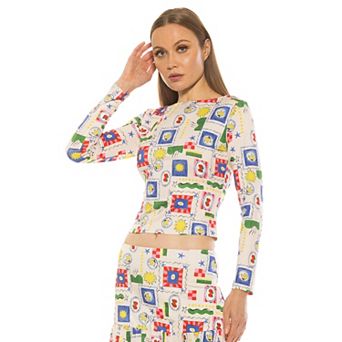 Women's ALEXIA ADMOR Dahlia Boatneck Long Sleeve Shirt