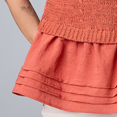 Women's Simply Vera Vera Wang Sleeveless Sweater