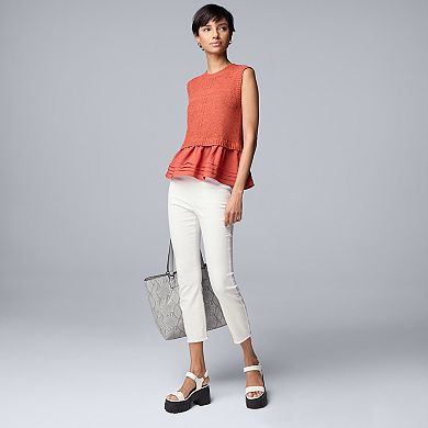 Women's Simply Vera Vera Wang Sleeveless Sweater