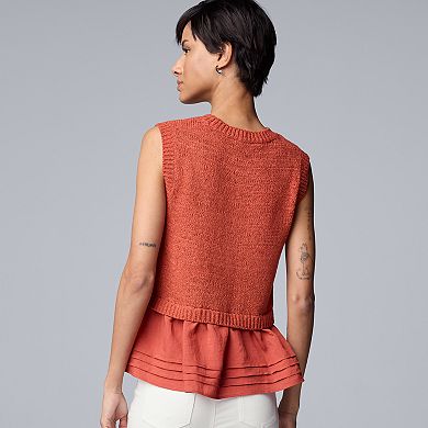 Women's Simply Vera Vera Wang Sleeveless Sweater