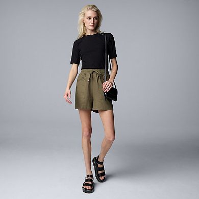 Women's Simply Vera Vera Wang Zip Front Shorts