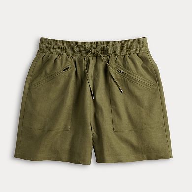 Women's Simply Vera Vera Wang Zip Front Shorts