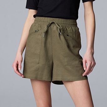 Women's Simply Vera Vera Wang Zip Front Shorts