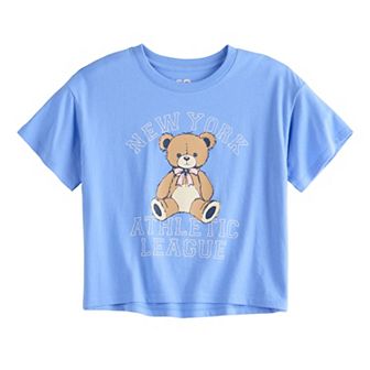 Girls 6-20 SO® Short Sleeve Boxy Graphic Tee in Regular & Plus Size