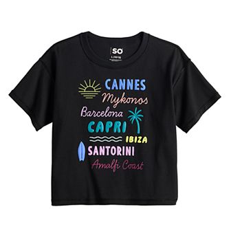 Girls 6-16 SO® Short Sleeve Adaptive Boxy Graphic Tee