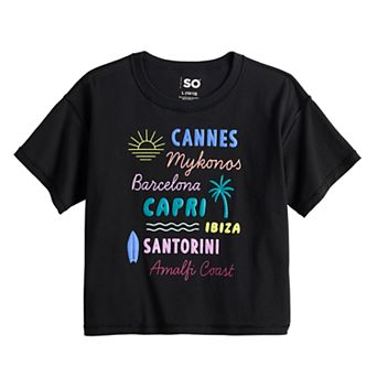 Girls 6-16 SO® Short Sleeve Adaptive Boxy Graphic Tee