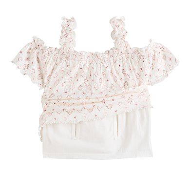 Girls 8-16 SO® Adaptive Off Shoulder Top