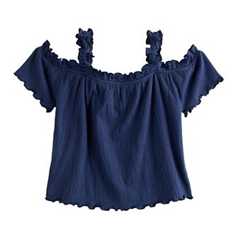 Girls 8-16 SO® Adaptive Off Shoulder Top