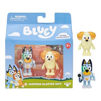 Bluey Surprise Blaster Suit 2 pc Action Figure Set