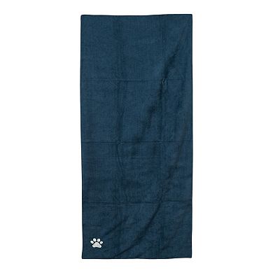Country Living Microfiber Dog Bath Towel - Quick-Drying and Absorbent - Grey