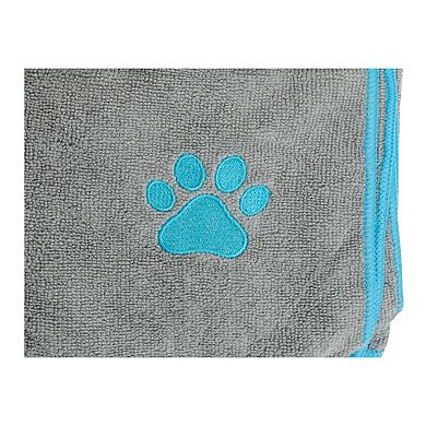 Country Living Microfiber Dog Bath Towel - Quick-Drying and Absorbent - Grey