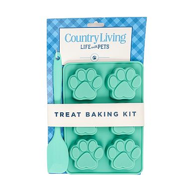 Country Living 3-Piece Silicone Treat Baking Kit (2 Baking Trays, 1 Spatula)