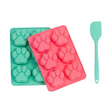 Country Living 3-Piece Silicone Treat Baking Kit (2 Baking Trays, 1 Spatula)