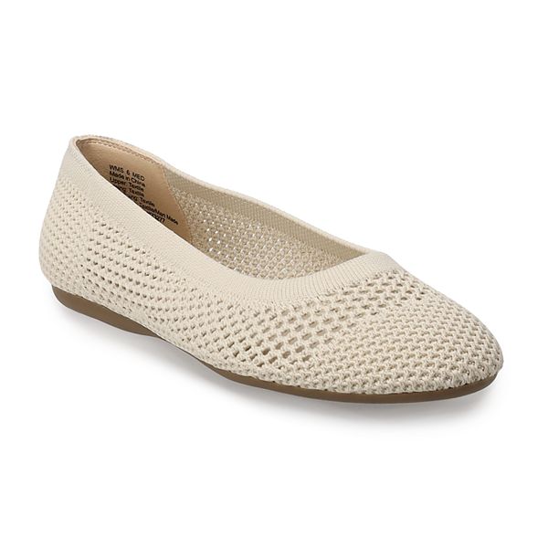 Croft & Barrow® Sonya Stretch Women's Ballet Flat - Cream (5)