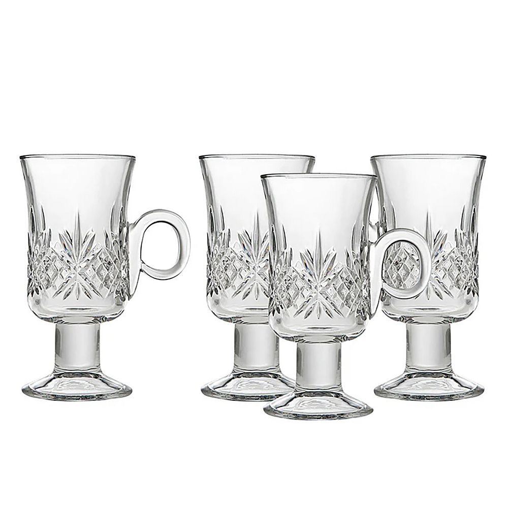 Godinger Silver Dublin Crystal Irish Coffee Mug 4-pc. Set