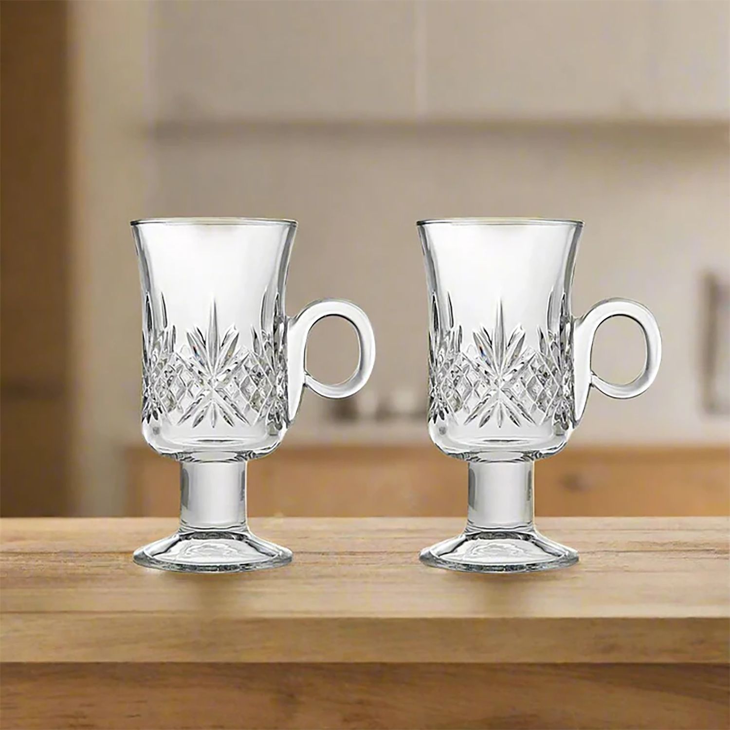Godinger Silver Dublin Crystal Irish Coffee Mug 4-pc. Set