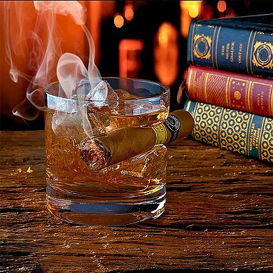 Godinger Silver Cigar Double Old Fashioned Glass