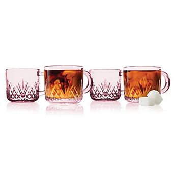 Godinger Silver Dublin Blush Espresso Mug 4 pc Set