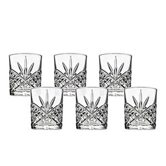 Godinger Silver Dublin Crystal Whiskey Shot Glass 6 pc Set