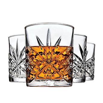 Godinger Silver Dublin Crystal Double Old Fashioned 4 pc Set