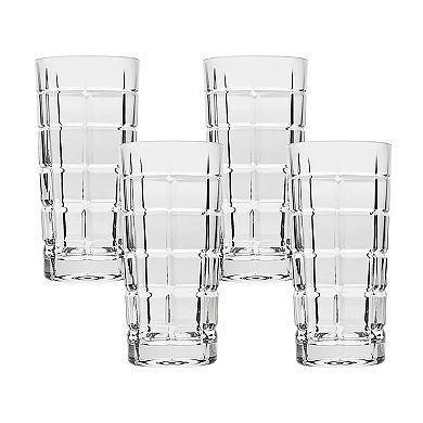 Godinger Silver 4-Pack Radius Highball Glasses