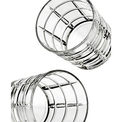 Godinger Silver 4-Pack Radius Double Old Fashioned Glasses