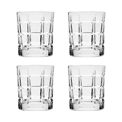 Godinger Silver 4-Pack Radius Double Old Fashioned Glasses