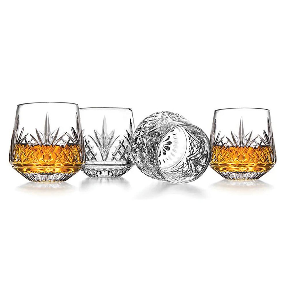 Godinger Silver 4-Pack Dublin Crystal Whiskey Glasses
