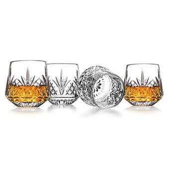 Godinger Silver 4-Pack Dublin Crystal Whiskey Glasses