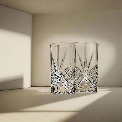 Godinger Silver 4-Pack Dublin Crystal Highball Glasses