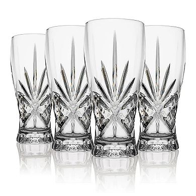 Godinger Silver Dublin Crystal Pint Glasses - Set of 4