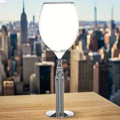 Godinger Silver Landmark Chrysler Wine Glass
